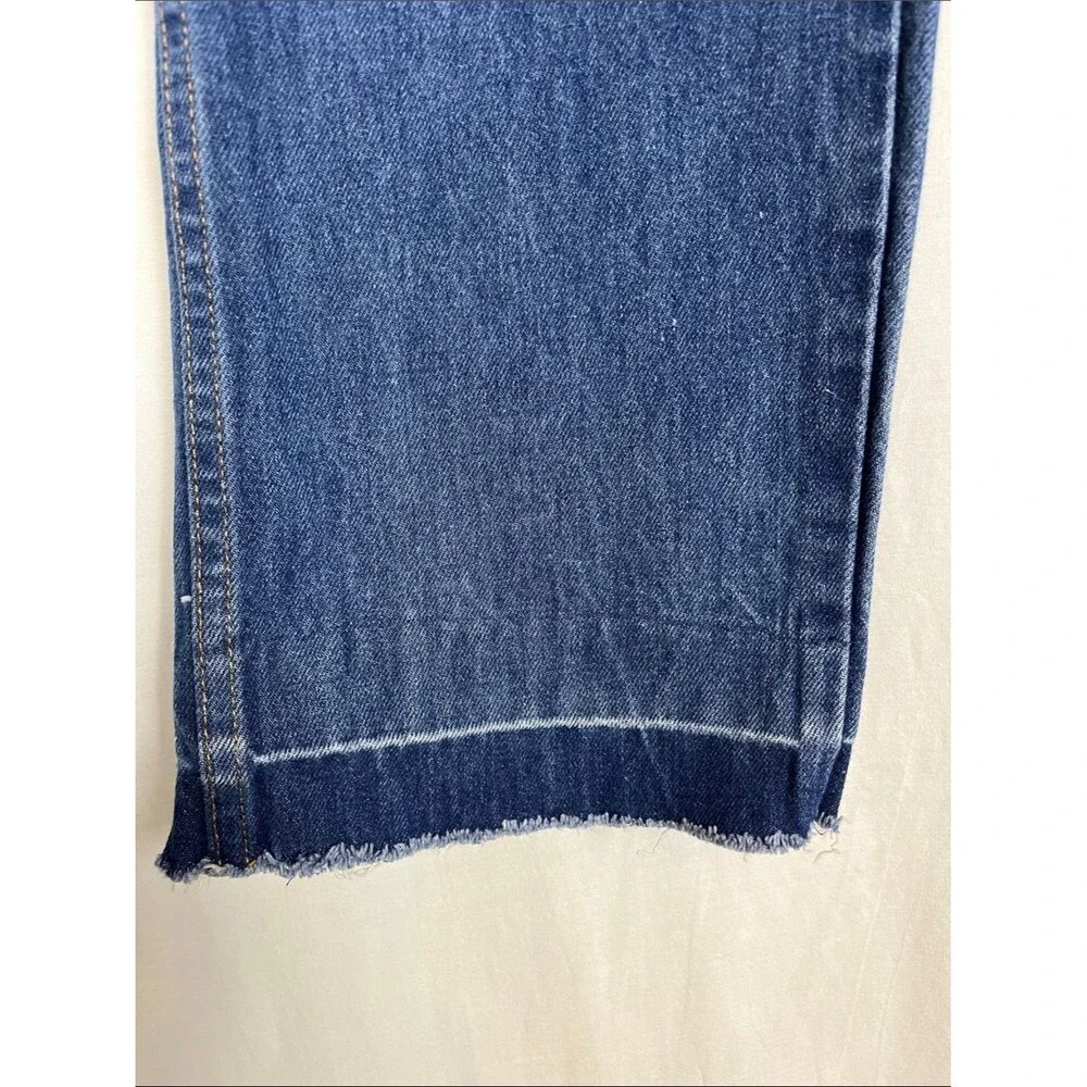 Wrangler Vintage 1990s Slim Fit Cropped Original Wash Blue Jeans